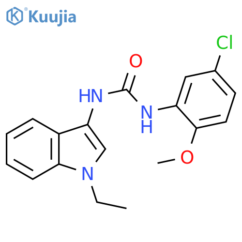 1-(5-chloro-2-methoxyphenyl)-3-(1-ethyl-1H-indol-3-yl)urea structure