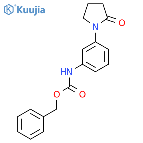 benzyl N-3-(2-oxopyrrolidin-1-yl)phenylcarbamate structure