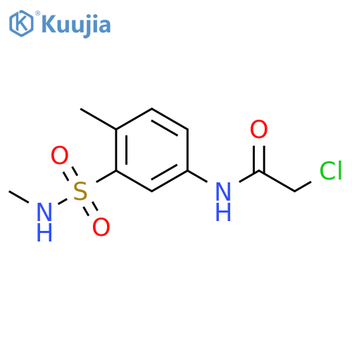 2-Chloro-n-4-methyl-3-(methylsulfamoyl)phenylacetamide structure