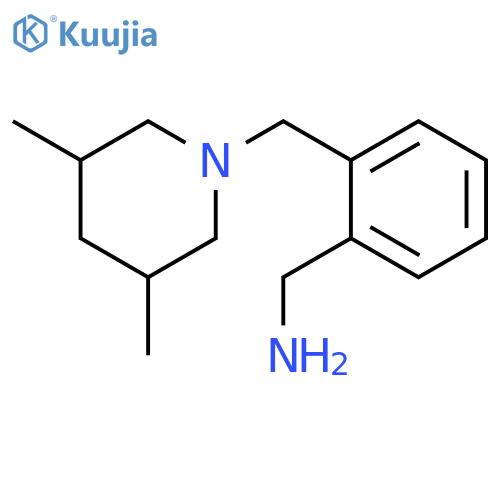 {2-(3,5-Dimethylpiperidin-1-yl)methylphenyl}methanamine structure