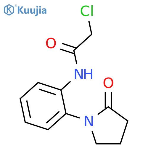 2-Chloro-N-2-(2-oxopyrrolidin-1-yl)phenylacetamide structure