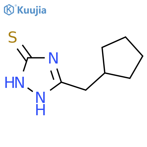 5-(cyclopentylmethyl)-4H-1,2,4-triazole-3-thiol structure