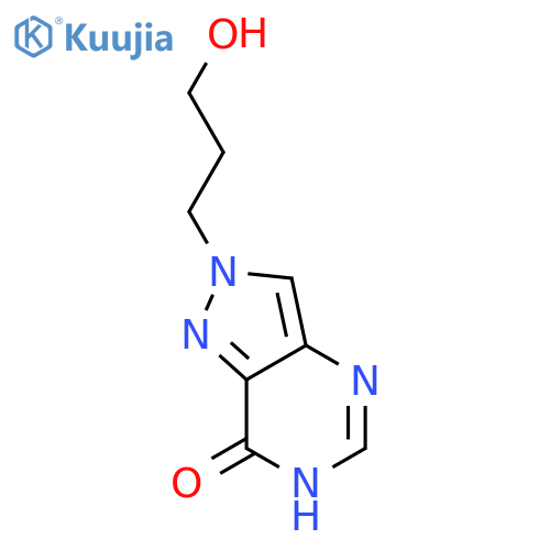 7H-Pyrazolo[4,3-d]pyrimidin-7-one, 2,6-dihydro-2-(3-hydroxypropyl)- structure