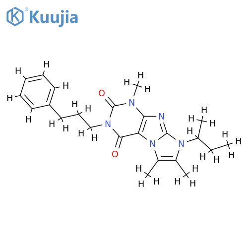8-(butan-2-yl)-1,6,7-trimethyl-3-(3-phenylpropyl)-1H,2H,3H,4H,8H-imidazo1,2-gpurine-2,4-dione structure