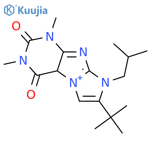 7-tert-butyl-1,3-dimethyl-8-(2-methylpropyl)-1H,2H,3H,4H,8H-imidazo1,2-gpurine-2,4-dione structure
