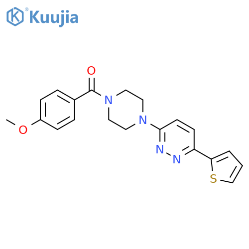 3-4-(4-methoxybenzoyl)piperazin-1-yl-6-(thiophen-2-yl)pyridazine structure