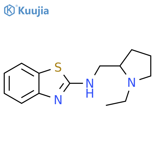 N-[(1-ethylpyrrolidin-2-yl)methyl]-1,3-benzothiazol-2-amine structure