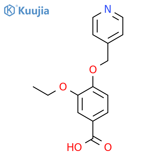 3-ethoxy-4-(pyridin-4-ylmethoxy)benzoic acid structure