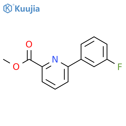 2-Pyridinecarboxylic acid, 6-(3-fluorophenyl)-, methyl ester structure