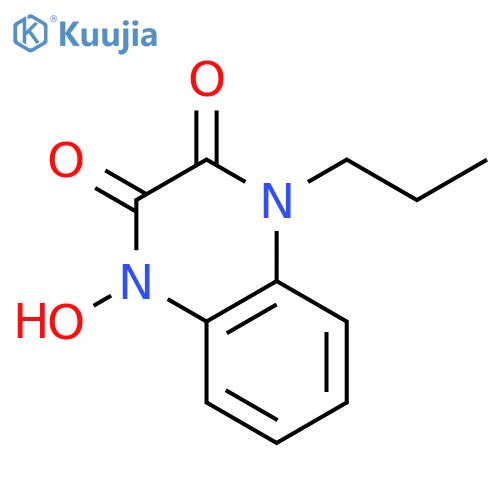 2,3-Quinoxalinedione, 1,4-dihydro-1-hydroxy-4-propyl- structure