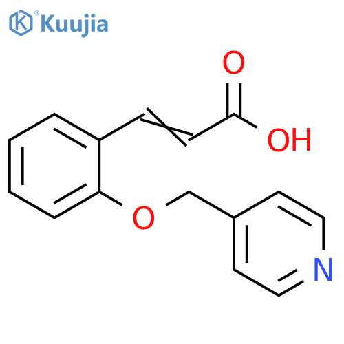 2-Propenoic acid, 3-[2-(4-pyridinylmethoxy)phenyl]- structure