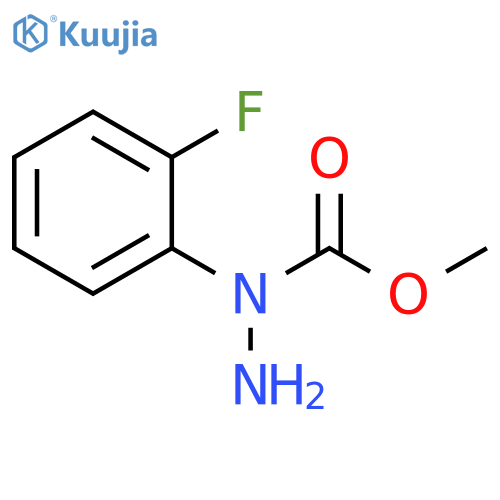 HYDRAZINECARBOXYLIC ACID, 1-(2-FLUOROPHENYL)-, METHYL ESTER structure
