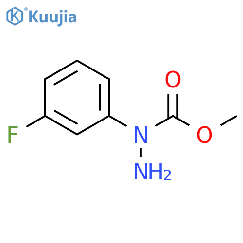 Hydrazinecarboxylic acid, 1-(3-fluorophenyl)-, methyl ester structure