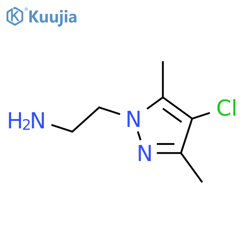 2-(4-chloro-3,5-dimethyl-1H-pyrazol-1-yl)ethanamine structure