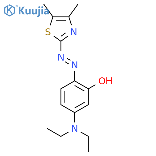 Phenol,5-(diethylamino)-2-[2-(4,5-dimethyl-2-thiazolyl)diazenyl]- structure