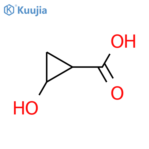 2-hydroxycyclopropane-1-carboxylic acid structure