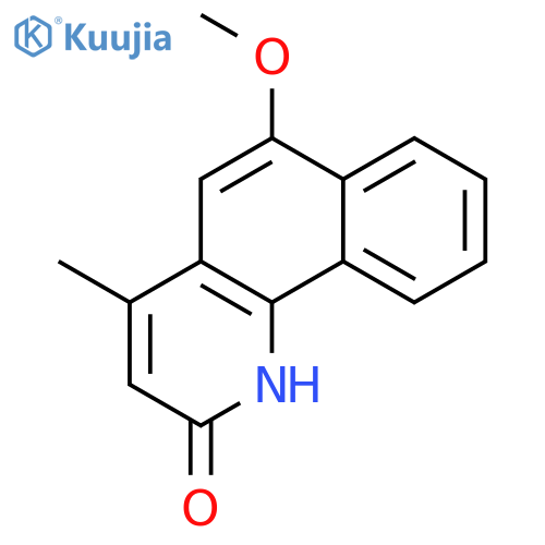 6-Methoxy-4-methylbenzo[h]quinolin-2(1H)-one structure
