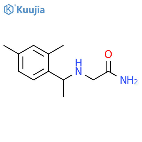 2-{1-(2,4-dimethylphenyl)ethylamino}acetamide structure