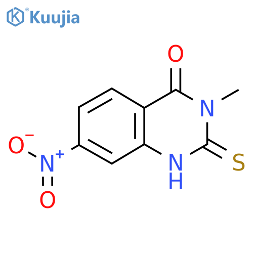 3-Methyl-7-nitro-2-sulfanyl-3,4-dihydroquinazolin-4-one structure
