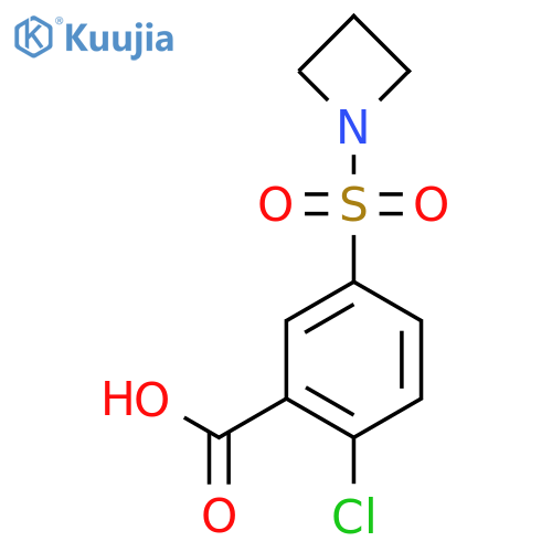 5-(Azetidine-1-sulfonyl)-2-chlorobenzoic acid structure