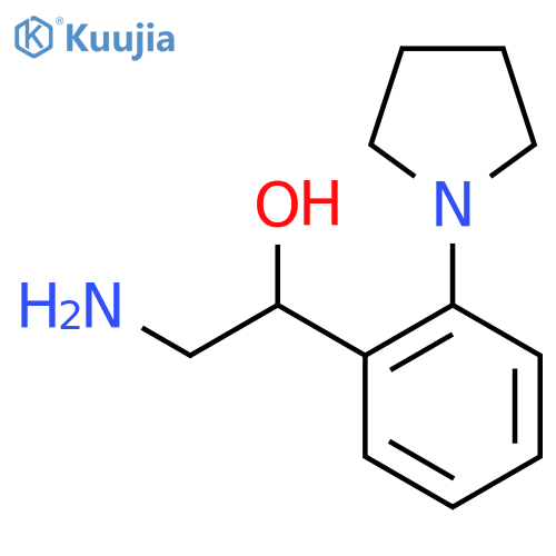 2-amino-1-2-(pyrrolidin-1-yl)phenylethan-1-ol structure