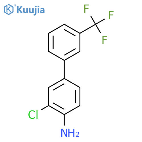 4-Amino-3-chloro-3'-(trifluoromethyl)biphenyl structure