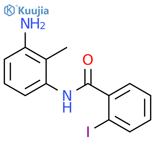 N-(3-amino-2-methylphenyl)-2-iodobenzamide structure