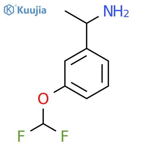 1-3-(difluoromethoxy)phenylethanamine structure