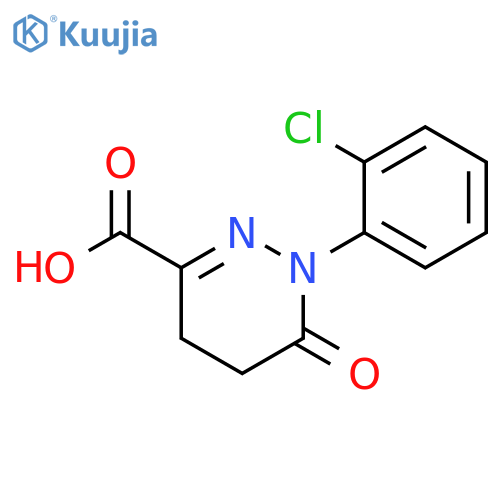 1-(2-chlorophenyl)-6-oxo-1,4,5,6-tetrahydropyridazine-3-carboxylic acid structure