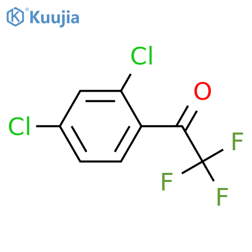 1-(2,4-dichlorophenyl)-2,2,2-trifluoroethan-1-one structure