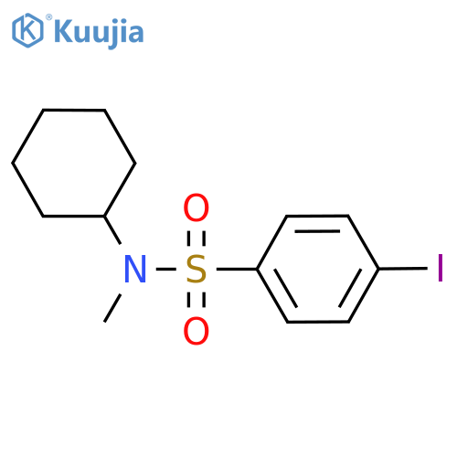 N-cyclohexyl-4-iodo-N-methylbenzene-1-sulfonamide structure