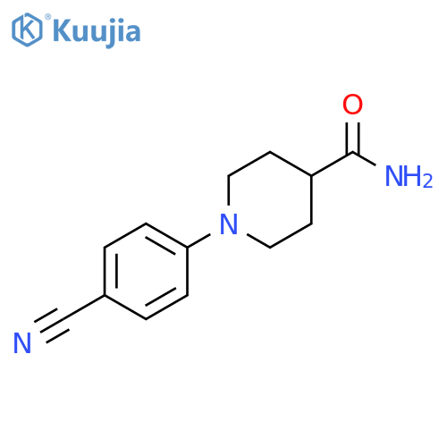 1-(4-cyanophenyl)piperidine-4-carboxamide structure