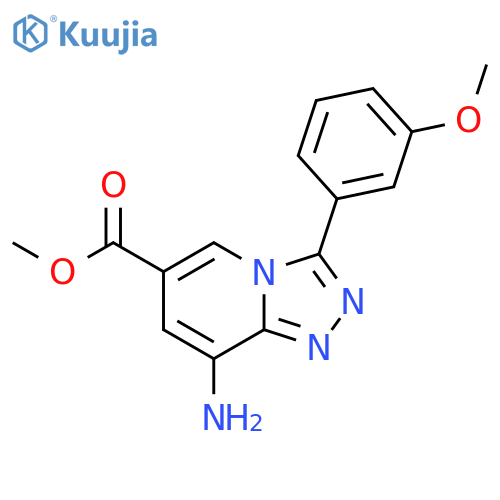 Methyl 8-amino-3-(3-methoxyphenyl)[1,2,4]triazolo[4,3-a]pyridine-6-carboxylate structure