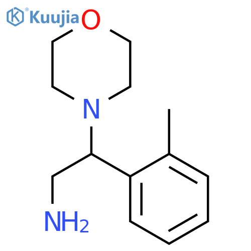 2-(2-Methylphenyl)-2-morpholin-4-ylethanamine structure