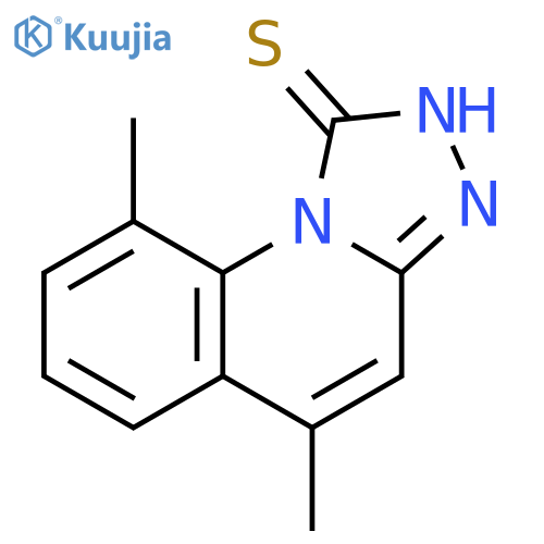 5,9-dimethyl-1,2,4triazolo4,3-aquinoline-1-thiol structure