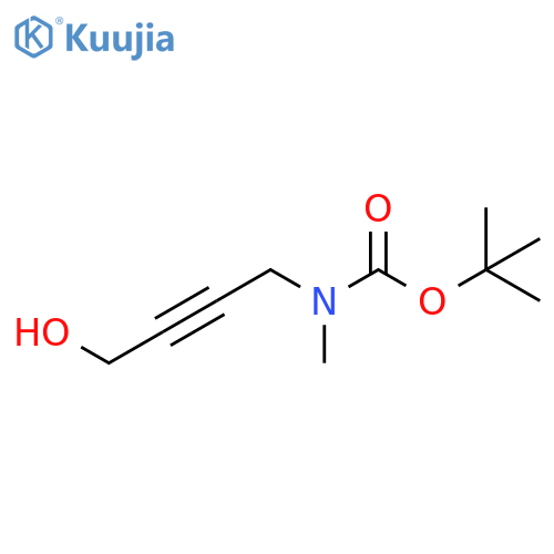 tert-butyl N-(4-hydroxybut-2-yn-1-yl)-N-methylcarbamate structure