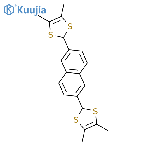 1,3-Dithiole, 2,2'-(2,6-naphthalenediyl)bis[4,5-dimethyl- structure