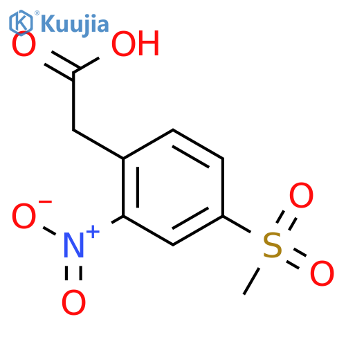 2-(4-(Methylsulfonyl)-2-nitrophenyl)acetic acid structure