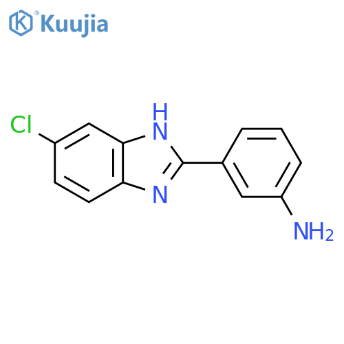 3-(5-Chloro-1H-1,3-benzodiazol-2-YL)aniline structure