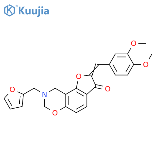 (4Z)-4-(3,4-dimethoxyphenyl)methylidene-12-(furan-2-yl)methyl-3,10-dioxa-12-azatricyclo7.4.0.0^{2,6}trideca-1,6,8-trien-5-one structure