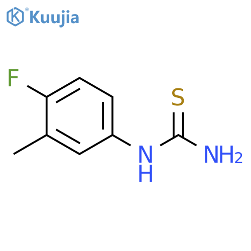 (4-fluoro-3-methylphenyl)thiourea structure