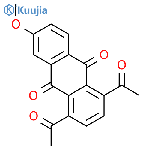 9,10-ANTHRACENEDIONE, 1,4-DIACETYL-6-METHOXY- structure