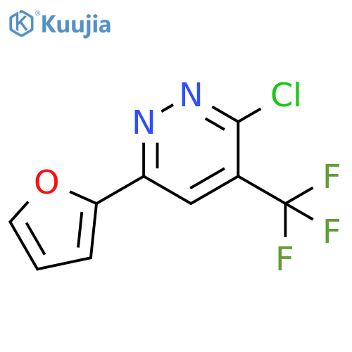 3-chloro-6-(furan-2-yl)-4-(trifluoromethyl)pyridazine structure