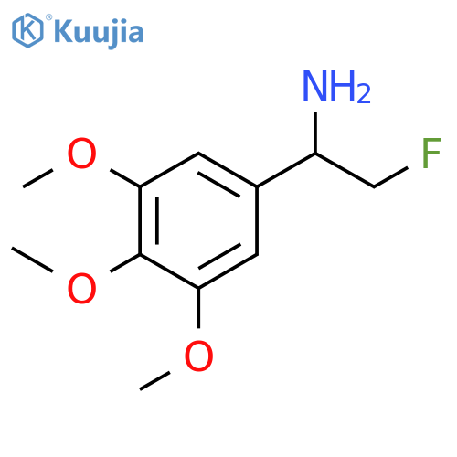 2-fluoro-1-(3,4,5-trimethoxyphenyl)ethan-1-amine structure