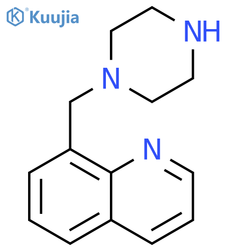 Quinoline, 8-(1-piperazinylmethyl)- structure
