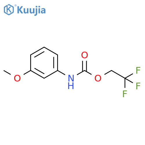 2,2,2-trifluoroethyl N-(3-methoxyphenyl)carbamate structure