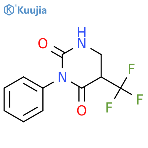 2,4(1H,3H)-Pyrimidinedione, dihydro-3-phenyl-5-(trifluoromethyl)- structure