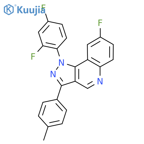 1-(2,4-difluorophenyl)-8-fluoro-3-(4-methylphenyl)-1H-pyrazolo4,3-cquinoline structure