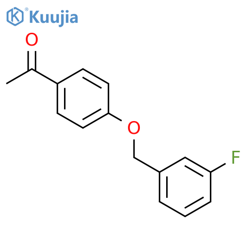 Ethanone, 1-[4-[(3-fluorophenyl)methoxy]phenyl]- structure
