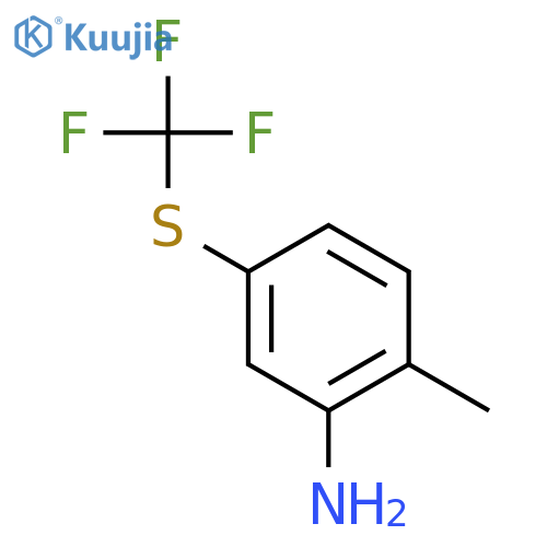 2-methyl-5-[(trifluoromethyl)sulfanyl]aniline structure